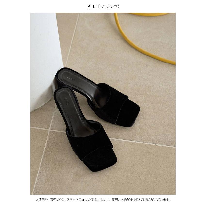 anuke（アンヌーク） anuke 2026Prefall シューズ Squaretoe Velour