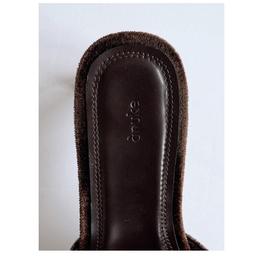 anuke（アンヌーク） anuke 2026Prefall シューズ Squaretoe Velour