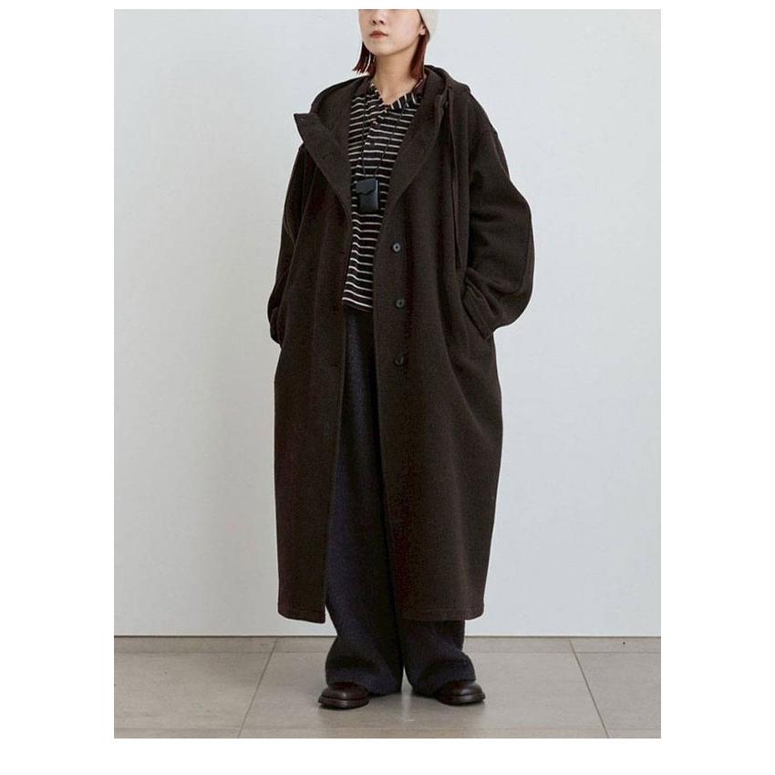 anuke フードコート anuke（アンヌーク） anuke 2026winter アウター Wool Hoodie Coat 10