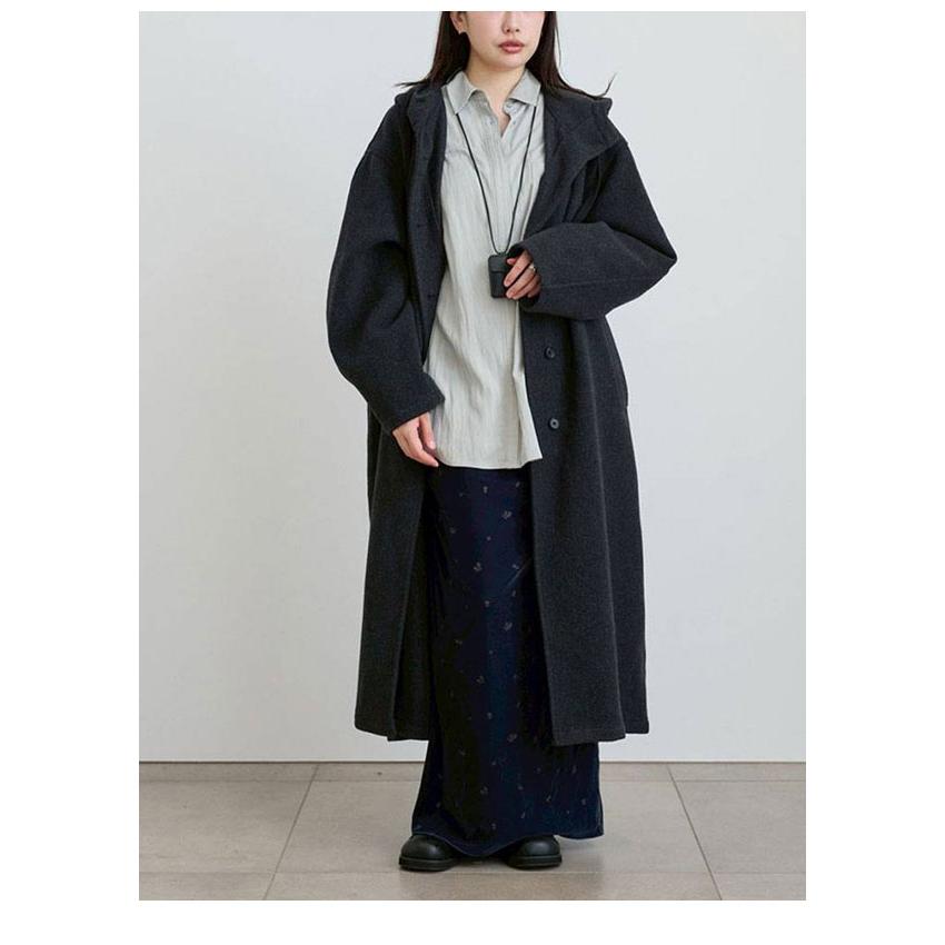 anuke（アンヌーク） anuke 2026winter アウター Wool Hoodie Coat 10