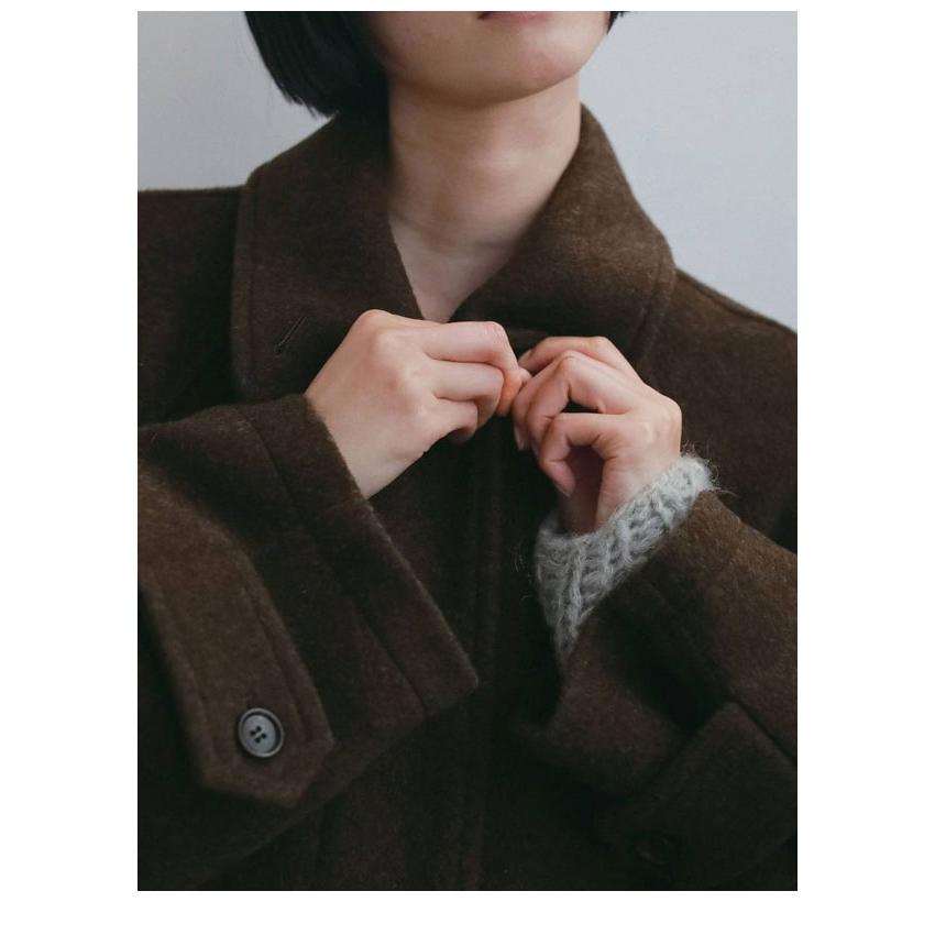 anuke（アンヌーク） anuke 2026winter アウター Soutiencollar Over