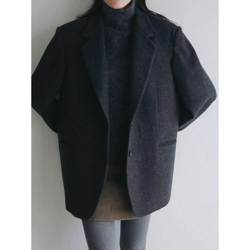 HERRINGBONE WOOL BLAZER ヘリンボーン ウール ブレザー Next：日本 チャコールグレー - レギュラーフィット - ウールリッチ