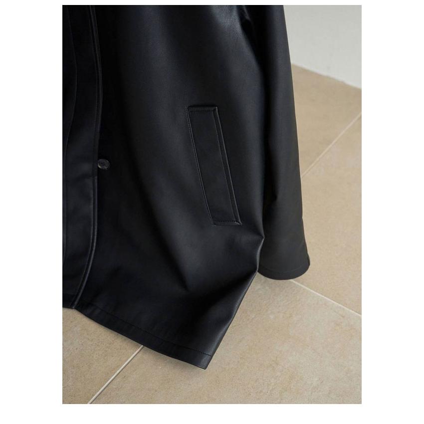 アンヌーク anuke 2026Prefall アウター Ecoleather Over Jacket 9月中旬〜10月上旬予約 エコレザーオーバージャケット 長袖 | anuke | 11