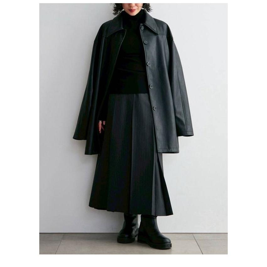 アンヌーク anuke Over Half Coat 36 anuke（アンヌーク） anuke 2026Prefall アウター Ecoleather Over