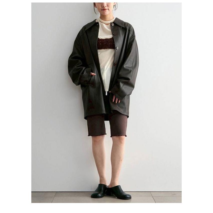 アンヌーク anuke Over Half Coat 36 anuke（アンヌーク） anuke 2026Prefall アウター Ecoleather Over