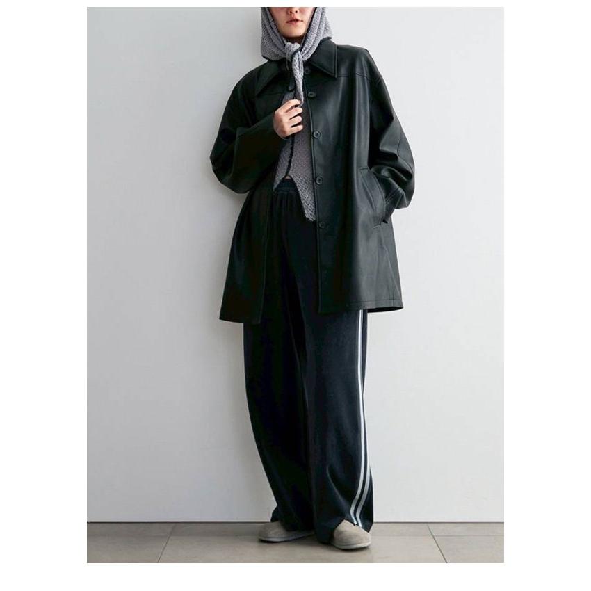 【anuke】Ecoleather Over Jacket 38 クリーム ànuke online store（アンヌーク）BLOG 記事 / Ecoleather Over Jacket