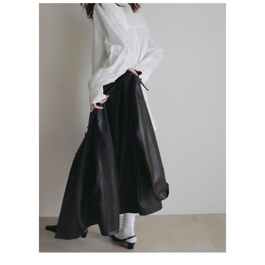 アンヌーク anuke 2026Prefall アウター Ecoleather Over Jacket 9月中旬〜10月上旬予約 エコレザーオーバージャケット 長袖 | anuke | 05