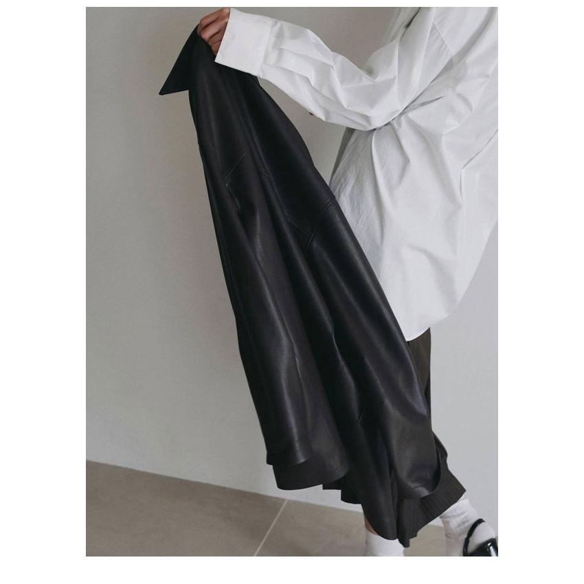 アンヌーク anuke 2026Prefall アウター Ecoleather Over Jacket 9月中旬〜10月上旬予約 エコレザーオーバージャケット 長袖 | anuke | 06