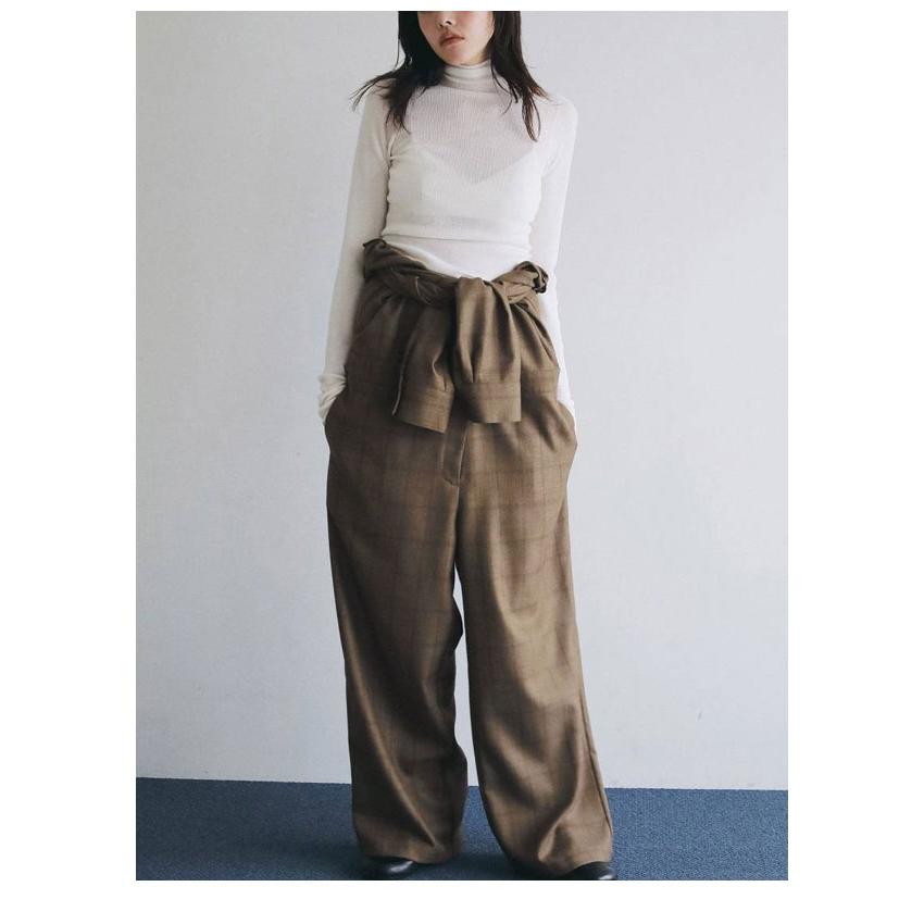 anuke アンヌーク オールインワン サロペット チェック ブラウン36 anuke（アンヌーク） anuke 2026Prefall オールインワン Check Shirts