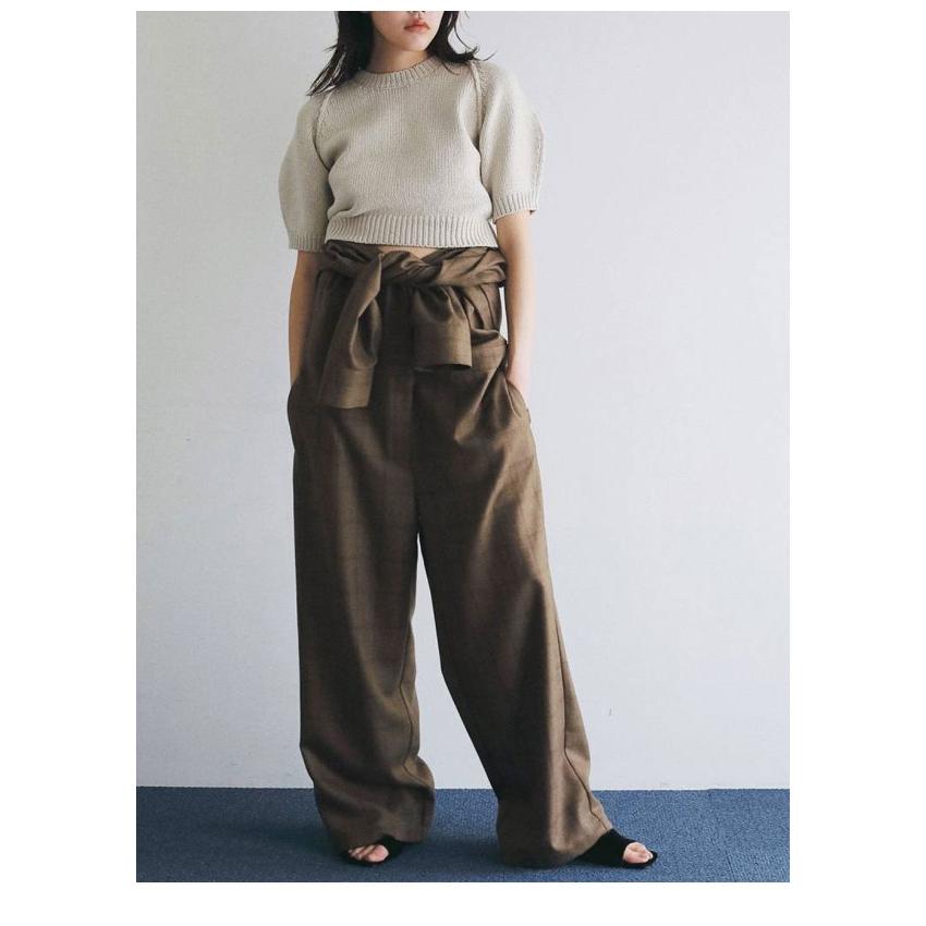 anuke アンヌーク オールインワン サロペット チェック ブラウン36 anuke（アンヌーク） anuke 2026Prefall オールインワン Check Shirts