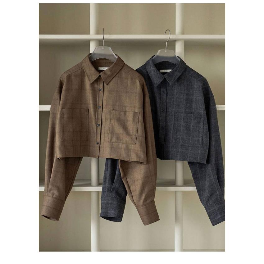 anuke（アンヌーク） anuke 2026Prefall トップス Short Check Shirts