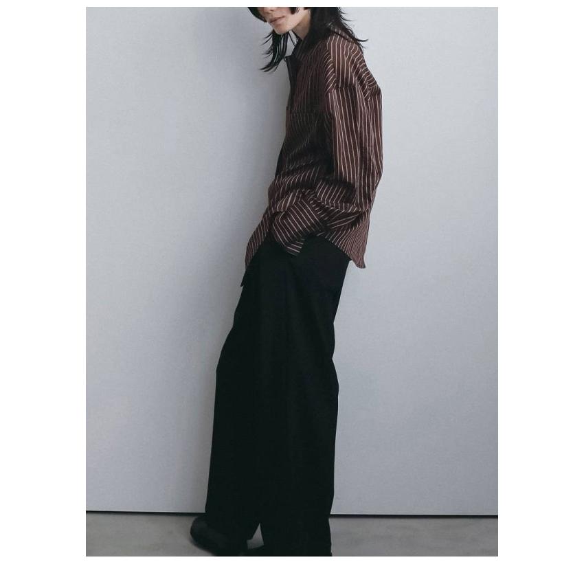 anuke（アンヌーク） anuke 2026winter トップス Opencollar Stripe