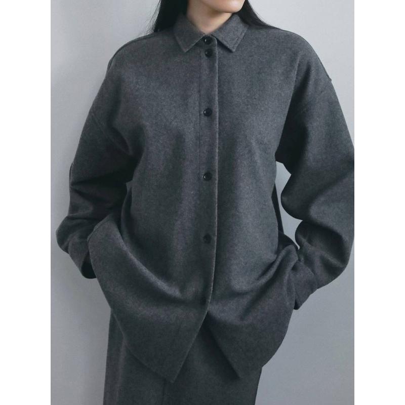 anuke（アンヌーク） anuke 2026winter トップス Wool Over Shirts 10