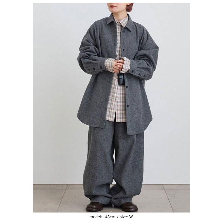 anuke（アンヌーク） anuke 2026winter トップス Wool Over Shirts 10