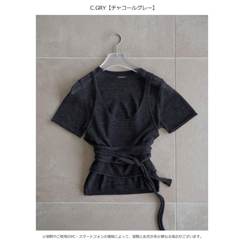 anuke（アンヌーク） anuke 2026Prefall トップス Wrapcami Layered
