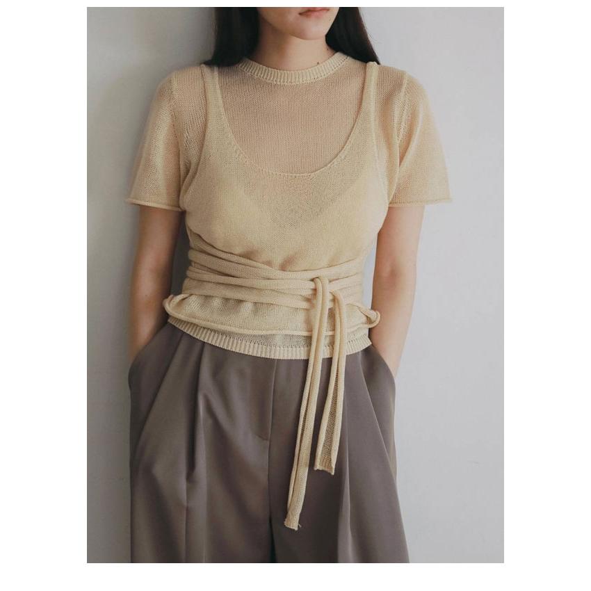anuke＊トップス anuke（アンヌーク） anuke 2026SpringSummer トップス Cupin Tube