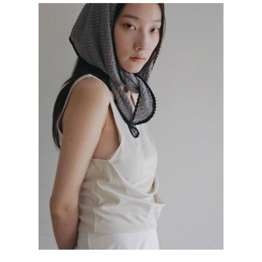 anuke（アンヌーク） anuke 2026Prefall トップス Piping Scarf Knit 8