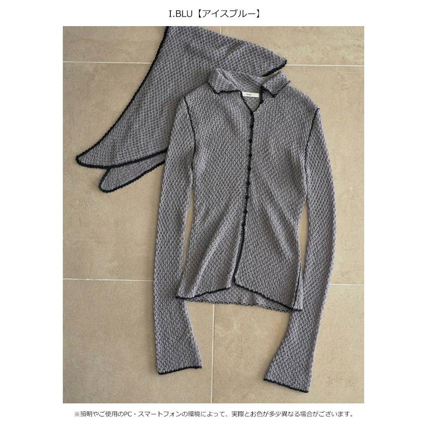 anuke（アンヌーク） anuke 2026Prefall トップス Piping Scarf Knit 8