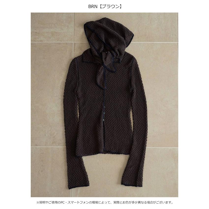 anuke（アンヌーク） anuke 2026Prefall トップス Piping Scarf Knit 8