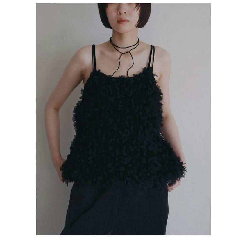 anuke（アンヌーク） anuke 2026Prefall トップス Tulle Fringe