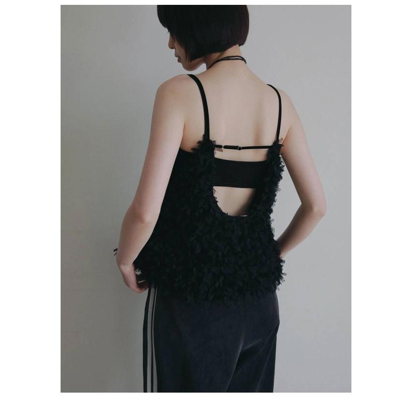 anuke（アンヌーク） anuke 2026Prefall トップス Tulle Fringe