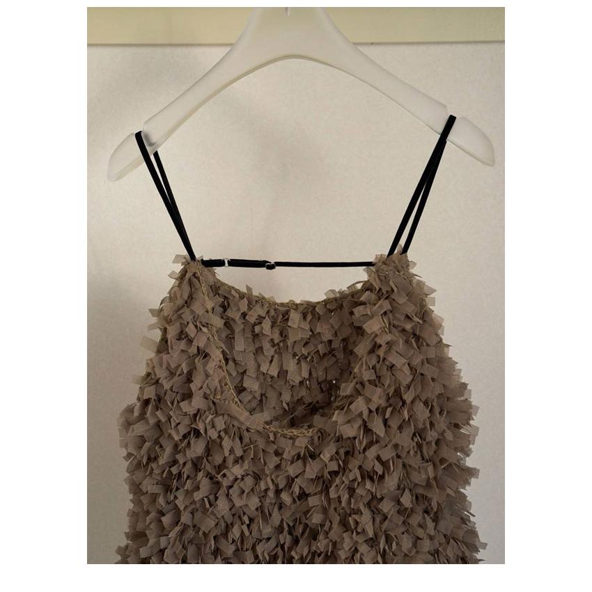 anuke（アンヌーク） anuke 2026Prefall トップス Tulle Fringe