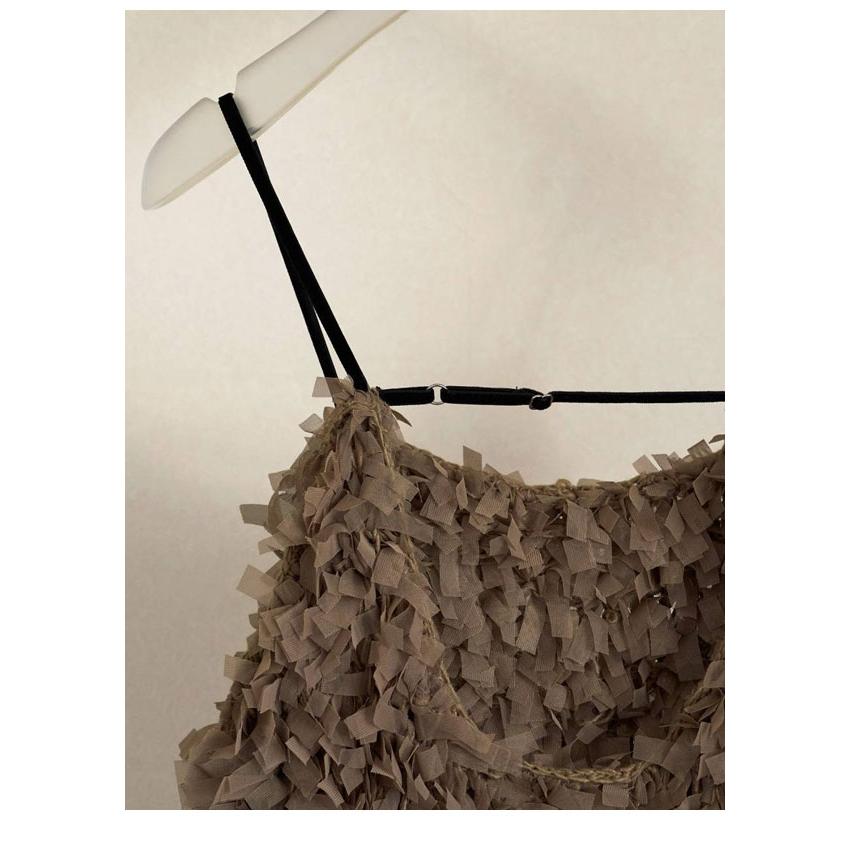 anuke（アンヌーク） anuke 2026Prefall トップス Tulle Fringe