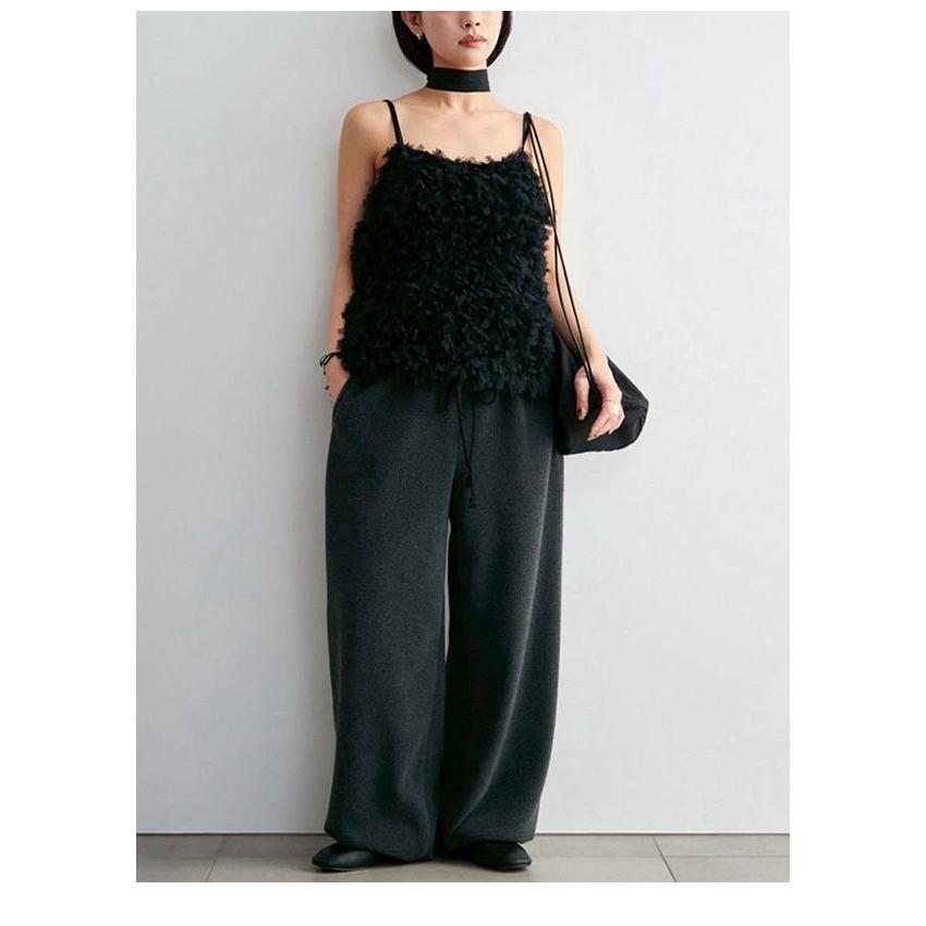anuke（アンヌーク） anuke 2026Prefall トップス Tulle Fringe