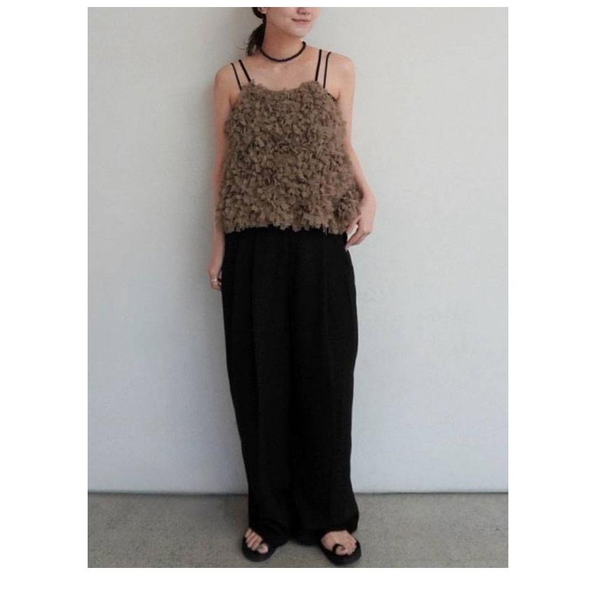 anuke（アンヌーク） anuke 2026Prefall トップス Tulle Fringe