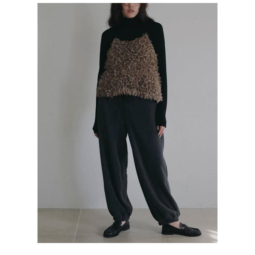 anuke（アンヌーク） anuke 2026Prefall トップス Tulle Fringe