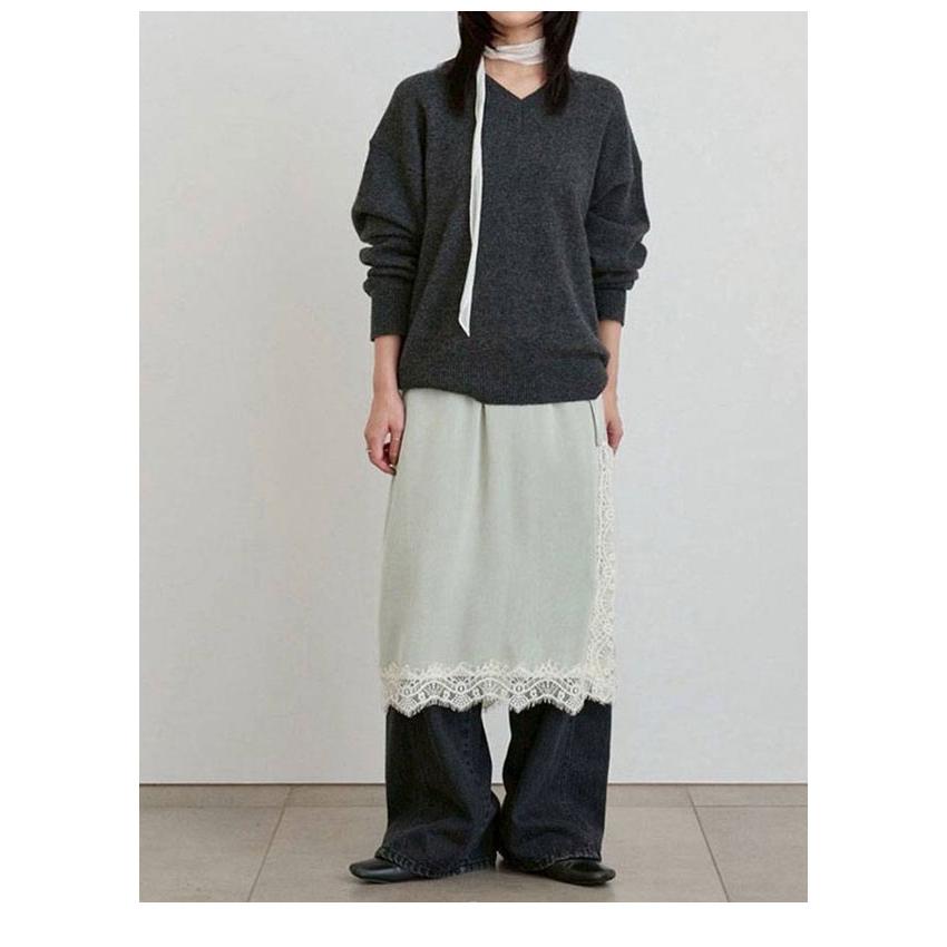 anuke（アンヌーク） anuke 2026winter トップス Wool Vneck Knit 10月