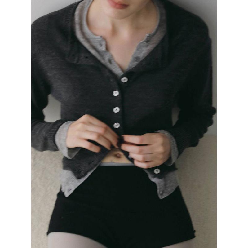anuke（アンヌーク） anuke 2026winter トップス Layered Crewneck
