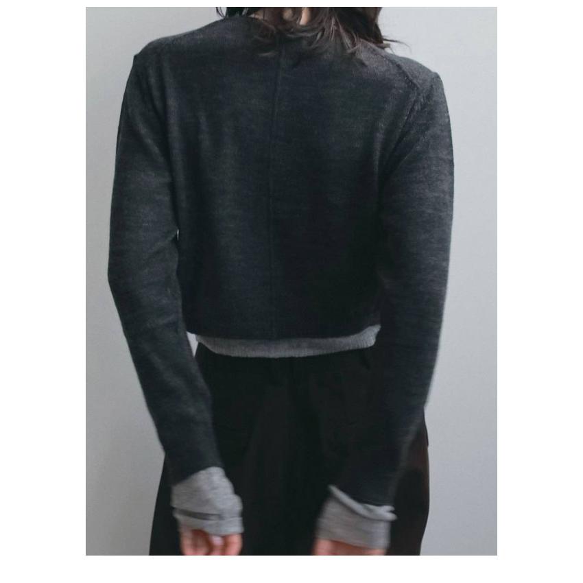 anuke（アンヌーク） anuke 2026winter トップス Layered Crewneck