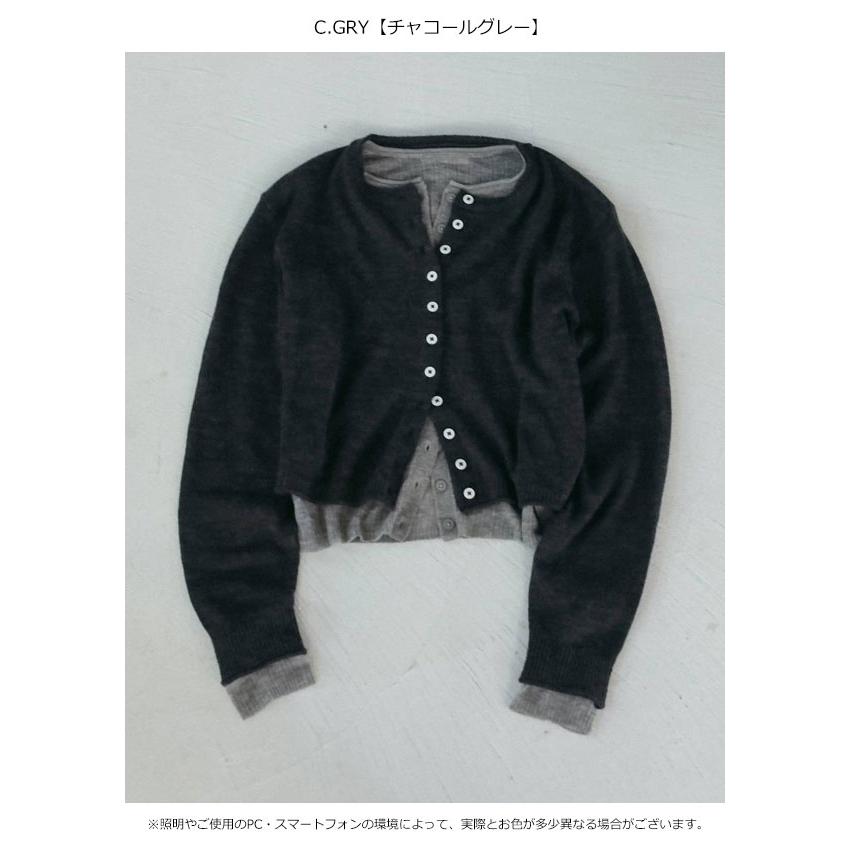 anuke（アンヌーク） anuke 2026winter トップス Layered Crewneck