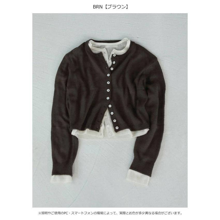 anuke（アンヌーク） anuke 2026winter トップス Layered Crewneck