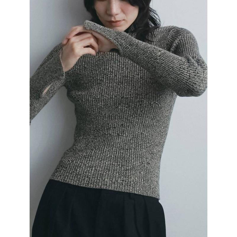 anuke（アンヌーク） anuke 2026winter トップス Slit Turtle Knit 11