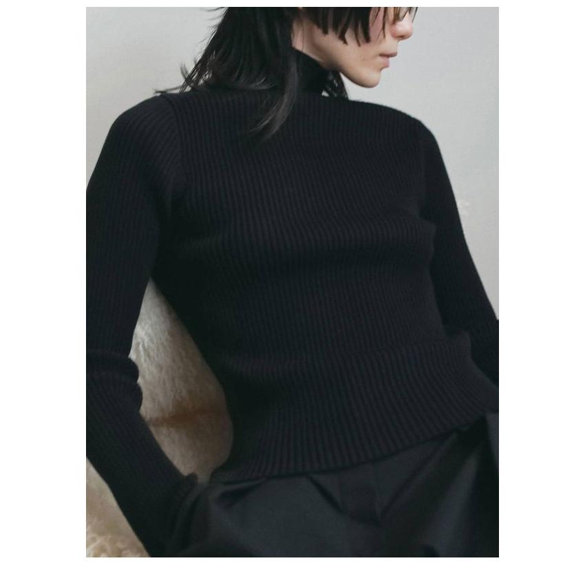 anuke（アンヌーク） anuke 2026winter トップス Slit Turtle Knit 11
