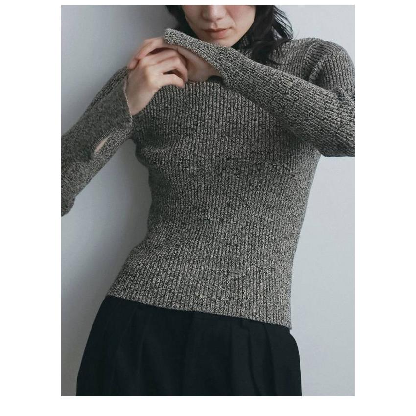 anuke（アンヌーク） anuke 2026winter トップス Slit Turtle Knit 11