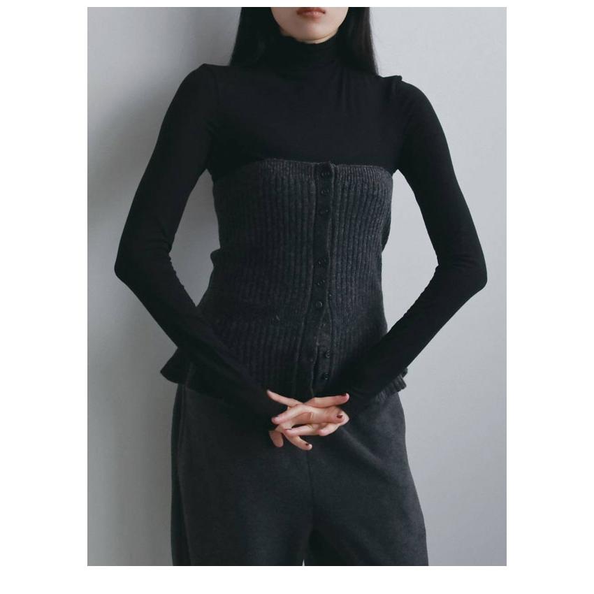 anuke（アンヌーク） anuke 2026winterトップス Wool 2way Bustier 11