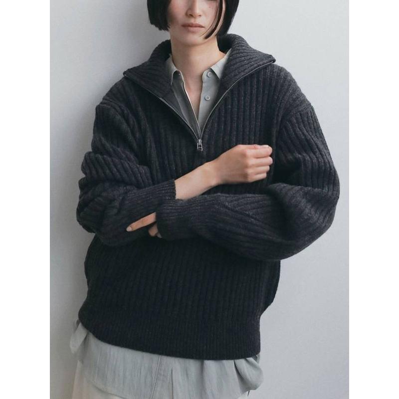 anuke（アンヌーク） anuke 2026winter トップス Halfzip Rib Knit 10