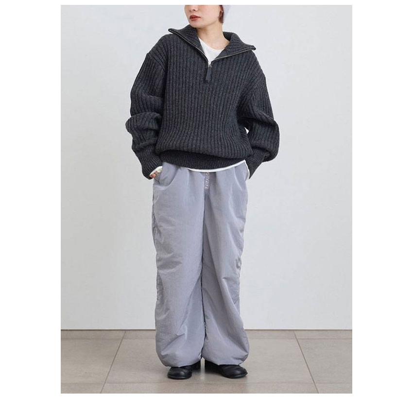 anuke＊トップス anuke（アンヌーク） anuke 2026winter トップス Halfzip Rib Knit 10