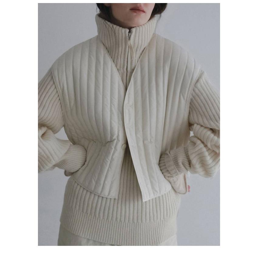 anuke（アンヌーク） anuke 2026winter トップス Halfzip Rib Knit 10