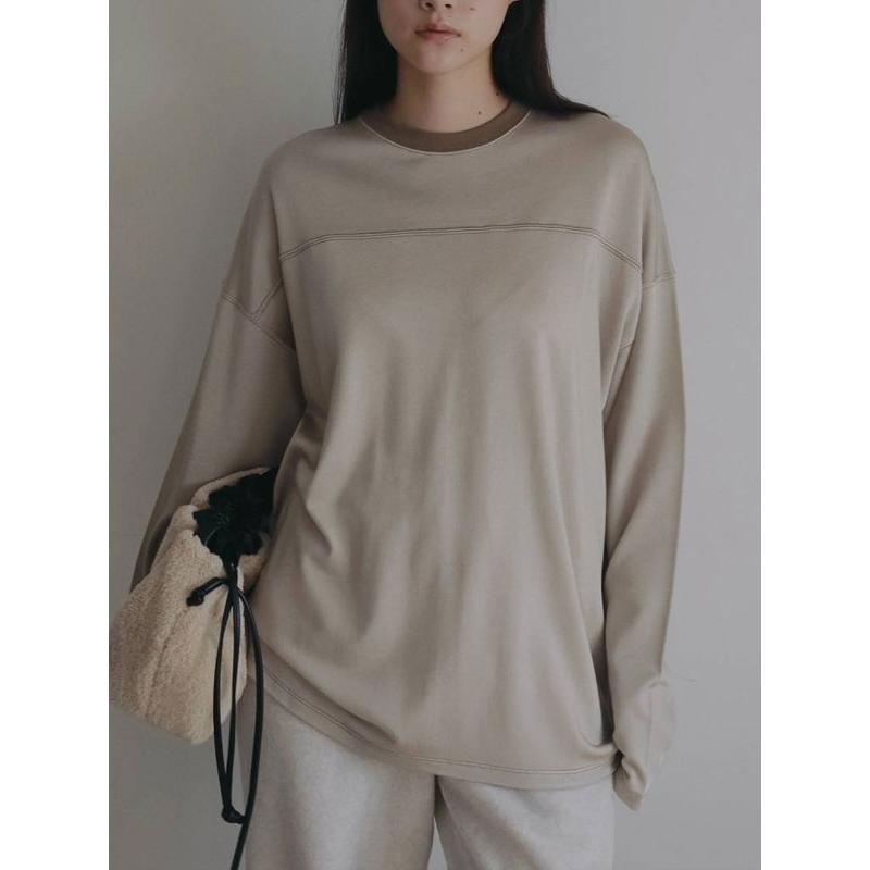anuke＊トップス anuke（アンヌーク） anuke 2026prefall トップス Panel Over Long T