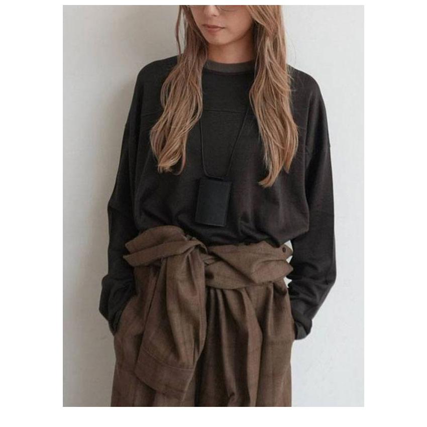 anuke（アンヌーク） anuke 2026prefall トップス Panel Over Long T