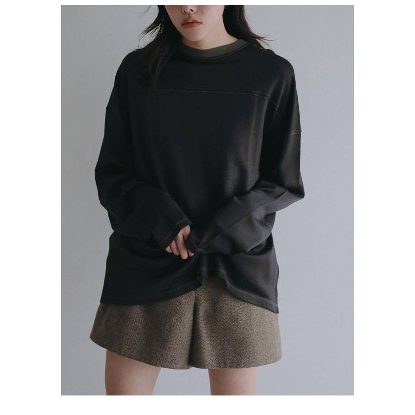 anuke＊トップス anuke（アンヌーク） anuke 2026prefall トップス Panel Over Long T