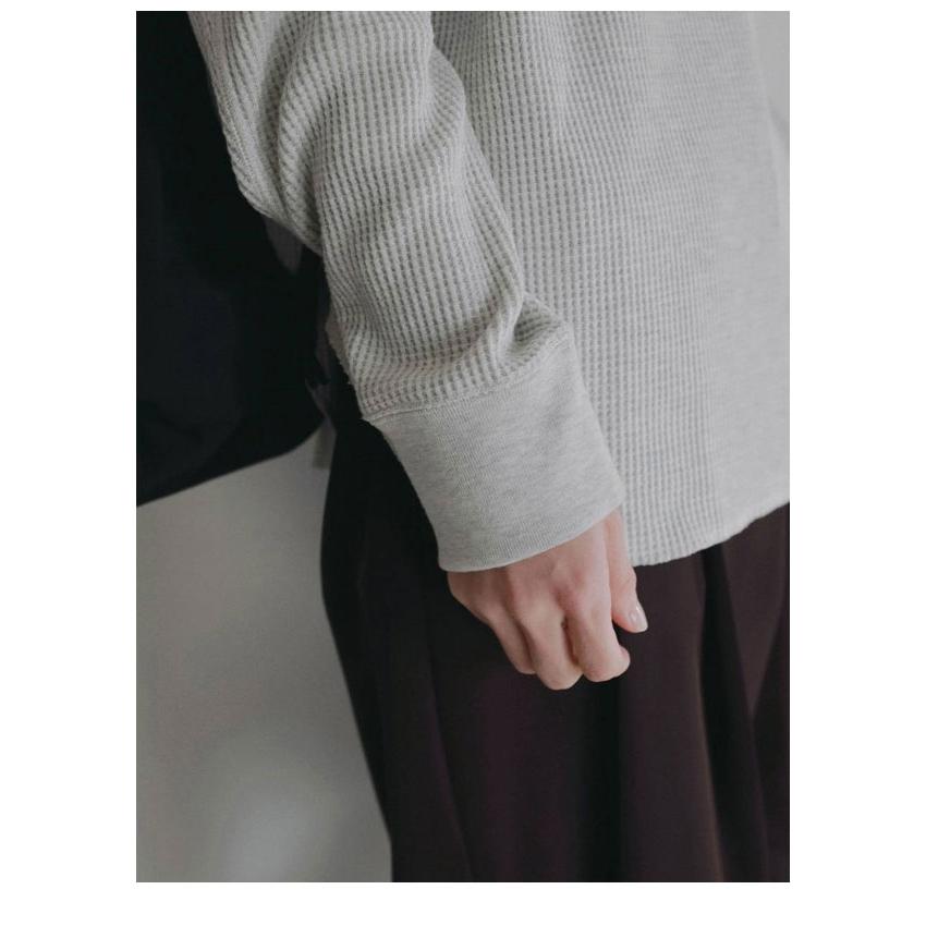 anuke（アンヌーク） anuke 2026Prefall トップス Waffle Loose