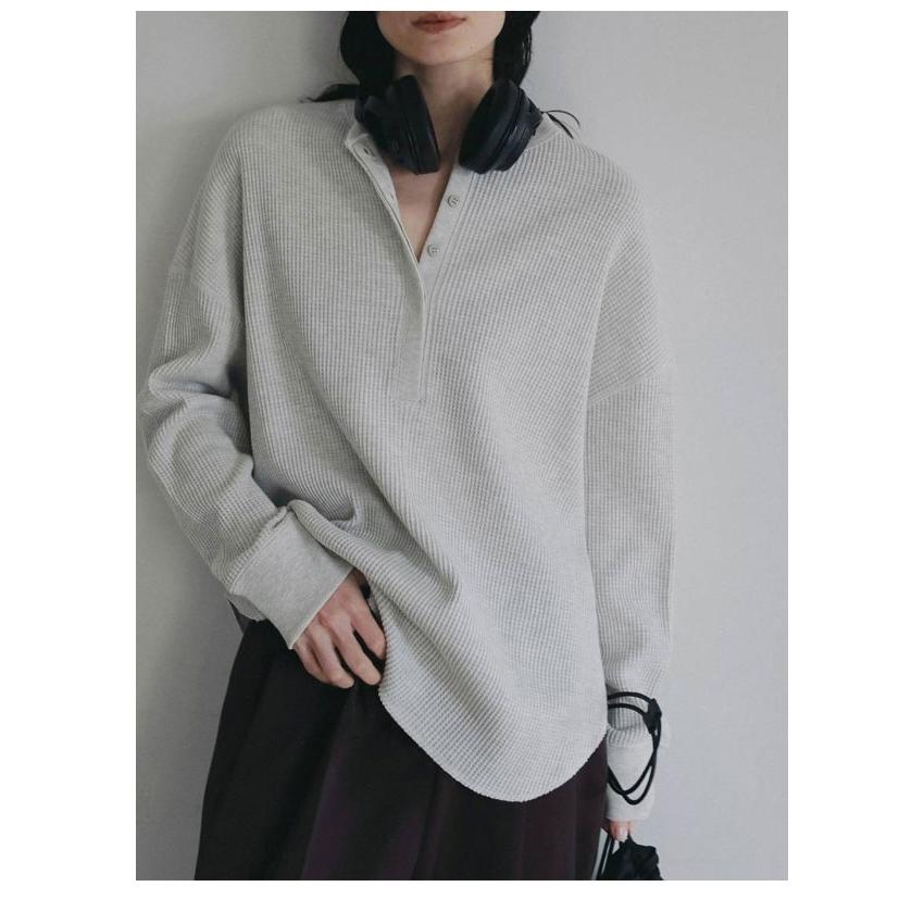 anuke（アンヌーク） anuke 2026Prefall トップス Waffle Loose