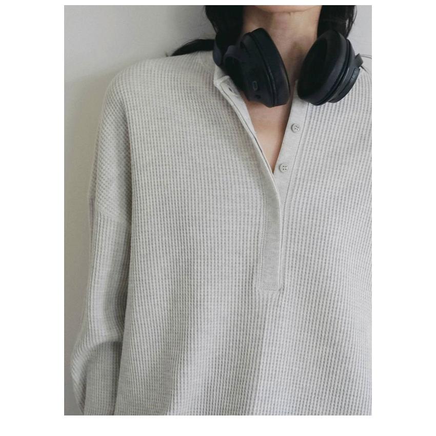 anuke（アンヌーク） anuke 2026Prefall トップス Waffle Loose