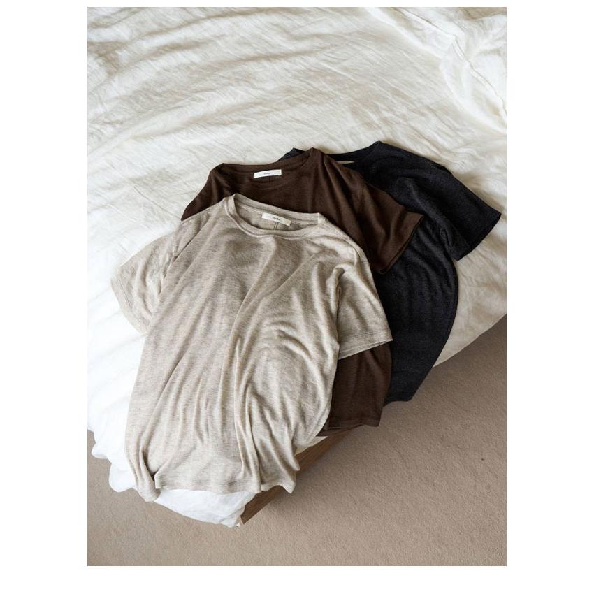 anuke（アンヌーク） anuke 2026Prefall トップス Wool Compact T