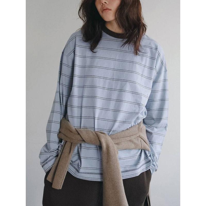 anuke（アンヌーク） anuke 2026Prefall トップス Border Loose Long T
